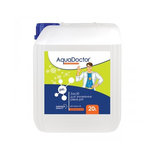 

Жидкое средство для снижения pH AquaDoctor pH Minus HL (Соляная 14%) 20 л.