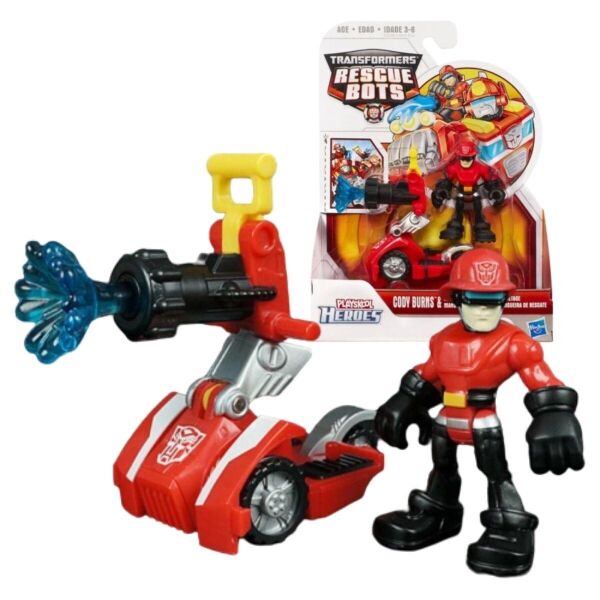 

Детская игровая фигурка Hasbro Коди Бернс с пожарной мини-машиной Боты спасатели Cody Hose Rescue Bots
