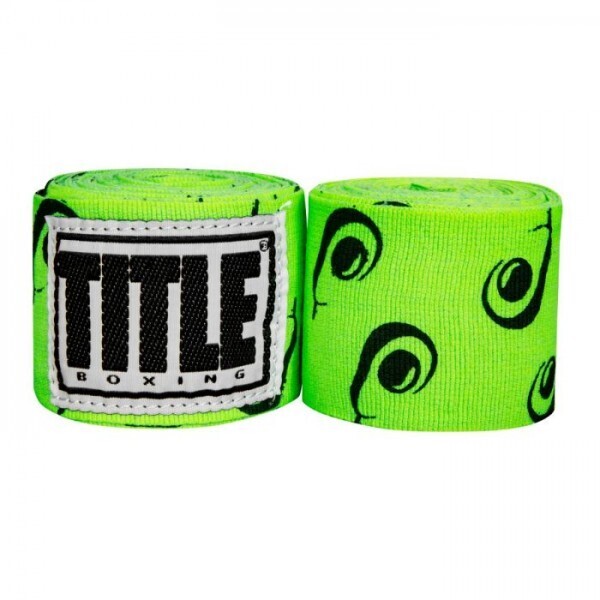 

Бинты боксерские эластичные Title Boxing Print Mexican Stile Avokado, 2 шт. по 4,5 м