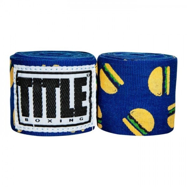 

Бинты боксерские эластичные Title Boxing Print Mexican Stile Hamburger, 2 шт. по 4,5 м