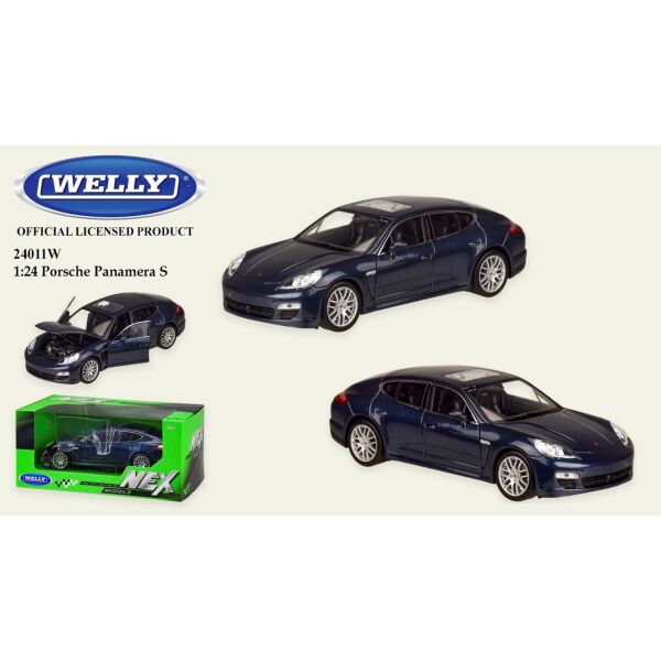 

Машинка детская игрушечная WELLY Porsche Panamera синий