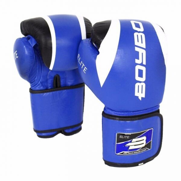 

Перчатки боксерские BoyBo Elite кожа, синий SF3-34-10 10 Oz