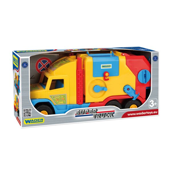 

Мусоровоз игрушка маленький Wader Super Truck