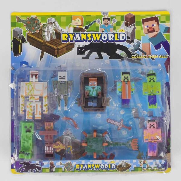 

Набор игрушек фигурок по игре Майнкрафт Minecraft