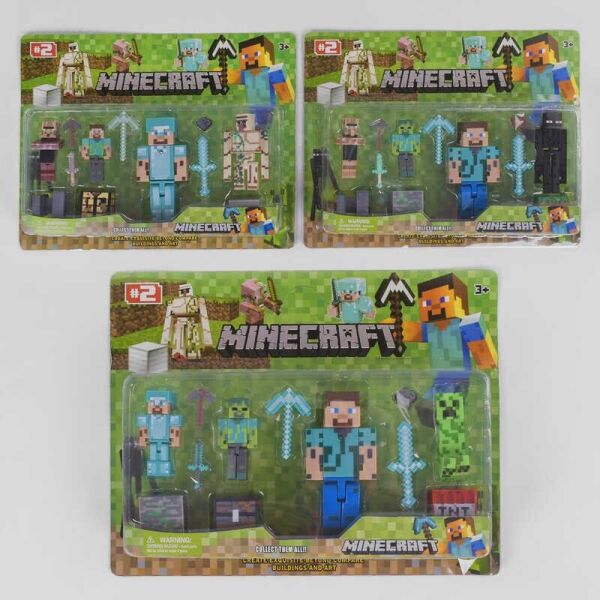 

Набор игрушек фигурок по игре Майнкрафт Minecraft