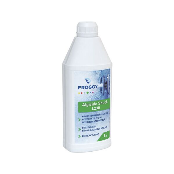 

FROGGY Algicide L230 - уничтожает все виды водорослей 1 л.