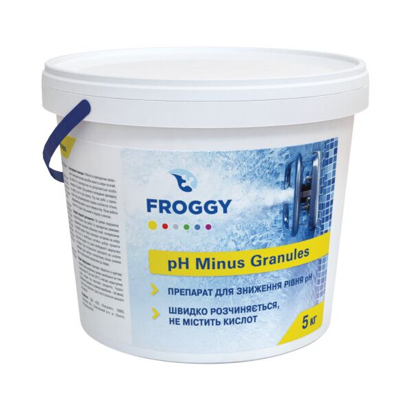 

FROGGY рН- Minus Granules - препарат для понижения уровня рН 5 кг.