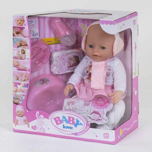 

Пупс функциональный с аксессуарами Baby Love