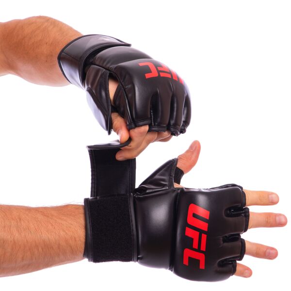 

Перчатки для смешанных единоборств MMA PU UFC Contender UHK-69153 черные, 7 oz (S/M)