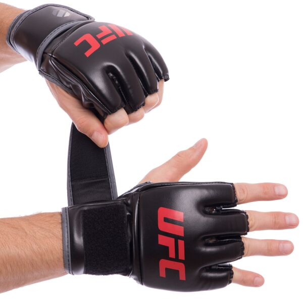 

Перчатки для смешанных единоборств MMA PU UFC Contender UHK-69088 черные, 5 oz (S/M)