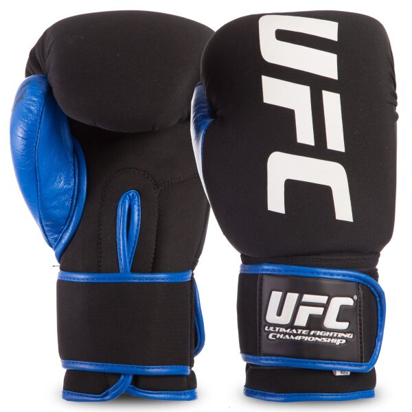 

Перчатки боксерские PU на липучке UFC Ultimate Kombat синие, 10 oz (M)