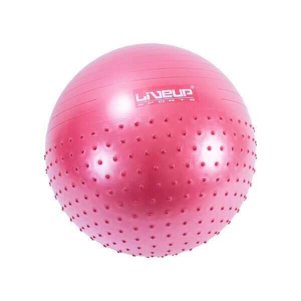 

Фитбол массажный с насосом LiveUp Half Massage Ball (LS3569), 65 см
