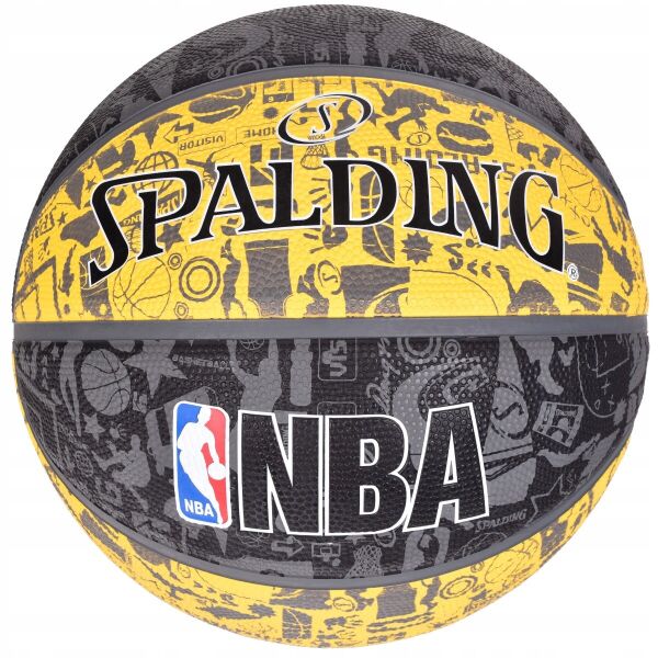 

Мяч баскетбольный Spalding NBA Graffiti Outdoor Grey/Yellow (3001551011517), №7