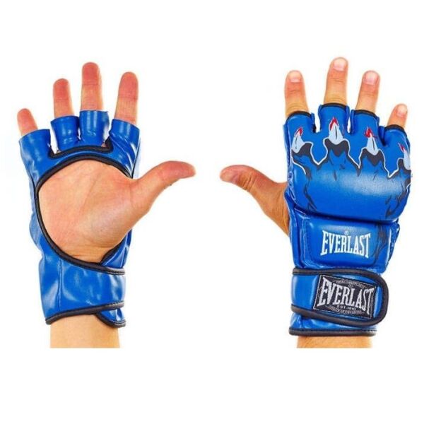

Перчатки для смешанных единоборств MMA Everlast BO-3207-B синие - M