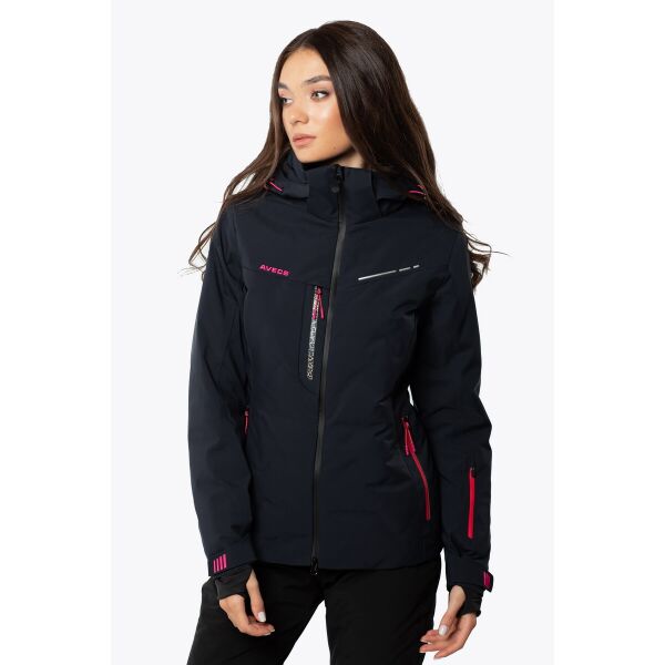

Женская лыжная куртка 70441-AV XXL Синий с малиновым