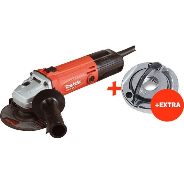 

Угловая шлифмашина Makita M9502 + бесключевая гайка для УШМ 115 -150 мм (M9502Q1)