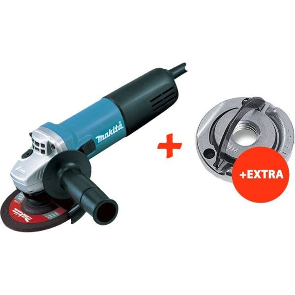 

Угловая шлифовальная машина Makita 9558HNG + бесключевая гайка для УШМ 115 -150 мм (9558HNGQ1)