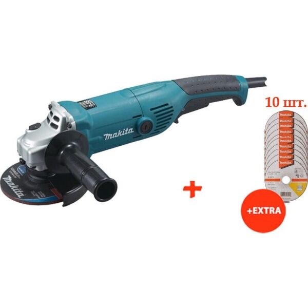 

Угловая шлифмашина Makita GA5021 + 10 отрезных дисков по нержавейке 125 мм (GA5021-D-18770(10))