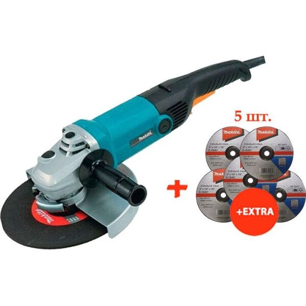 

Угловая шлифмашина Makita GA9010C + 5 зачистных диска по металлу Makita 230 мм (GA9010C-D-18487(5))