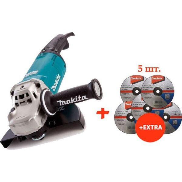 

Угловая шлифмашина Makita GA9061R + 5 зачистных диска по металлу Makita 230 мм (GA9061R-D-18487(5))