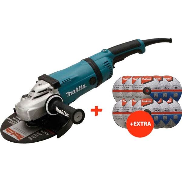

Угловая шлифмашина Makita GA9040RF01 + 10 зачистных диска по металлу Makita 230 мм (GA9040RF01-D-18487(10))