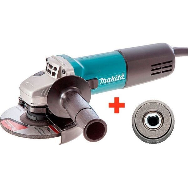 

Угловая шлифовальная машина Makita 9558HNG + быстрозажимная гайка (9558HNGQ)