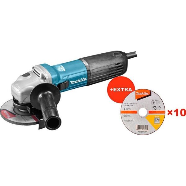 

Угловая шлифмашина Makita GA5040 + отрезной диск по нержавейке 10 шт (GA5040-D18770(10))