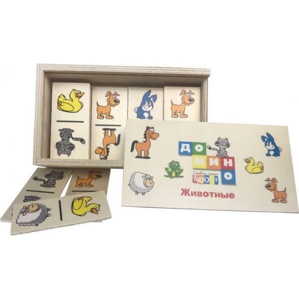 

Деревянная игрушка Домино MD 0017 (Животные Домашние)