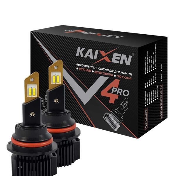 

Светодиодные лампы LED Kaixen V4Pro HB5 (9007) 6000k 50w 12-24v