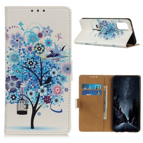

Чехол Deexe Life Style Wallet для Huawei P Smart 2021 - Blue Tree