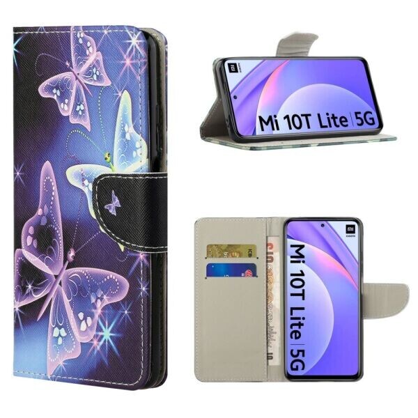 

Чехол-книжка Deexe Color Wallet для Xiaomi Mi 10T Lite - Vivid Butterflies