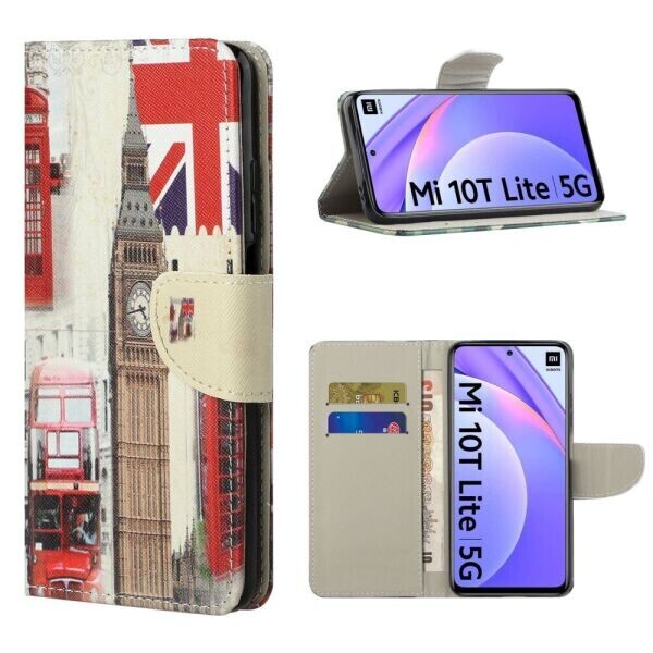 

Чехол-книжка Deexe Color Wallet для Xiaomi Mi 10T Lite - London Elements