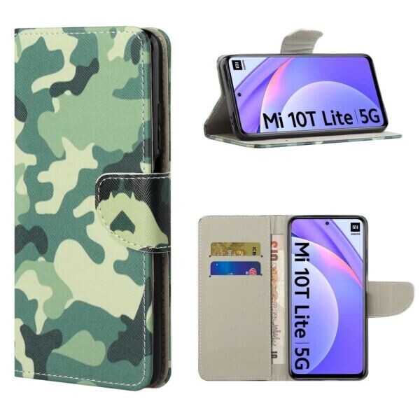 

Чехол-книжка Deexe Color Wallet для Xiaomi Mi 10T Lite - Camouflage