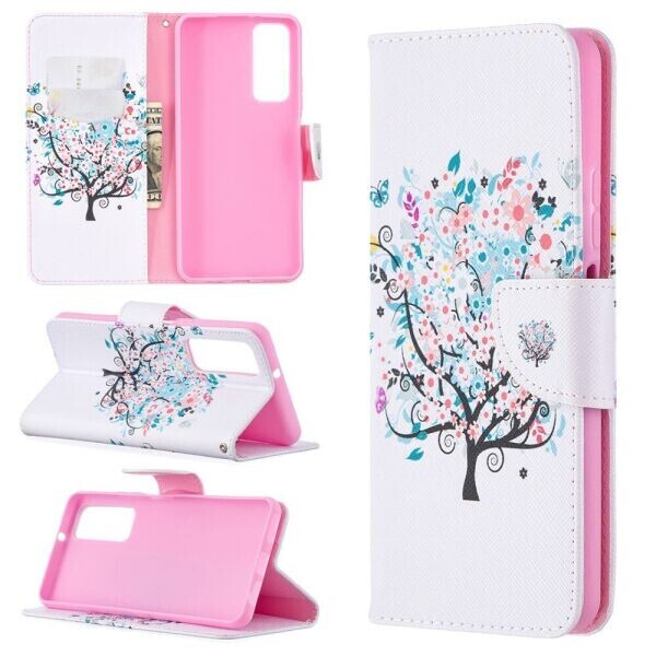 

Чехол-книжка Deexe Color Wallet для Huawei P Smart 2021 - Tree