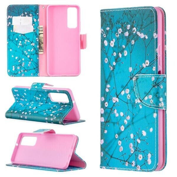 

Чехол-книжка Deexe Color Wallet для Huawei P Smart 2021 - Plum Blossom
