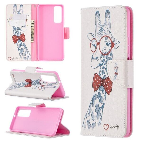 

Чехол-книжка Deexe Color Wallet для Huawei P Smart 2021 - Giraffe