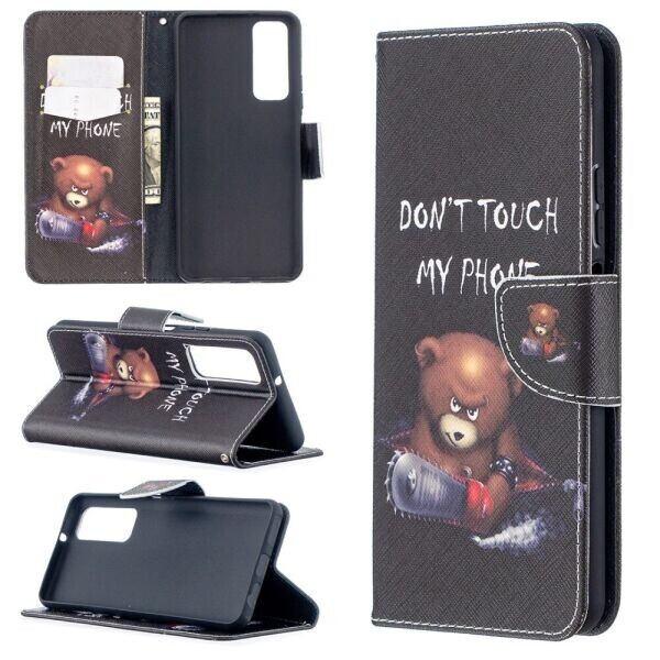

Чехол-книжка Deexe Color Wallet для Huawei P Smart 2021 - Bear