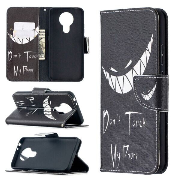 

Чехол-книжка Deexe Color Wallet для Nokia 3.4 - Don't Touch My Phone