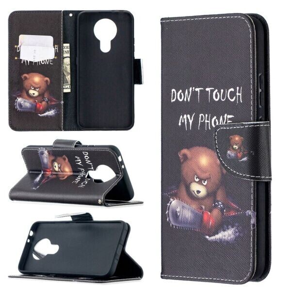 

Чехол-книжка Deexe Color Wallet для Nokia 3.4 - Bear