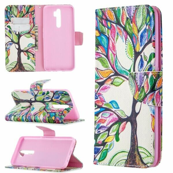 

Чехол-книжка Deexe Color Wallet для OPPO A5 2020 / A9 2020 - Colorized Tree