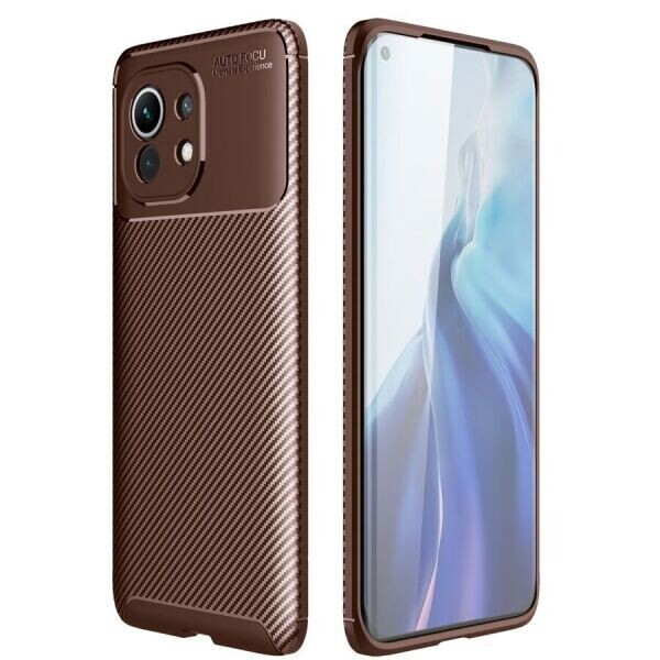 

Защитный чехол Deexe Fusion для Xiaomi Mi 11 - Brown