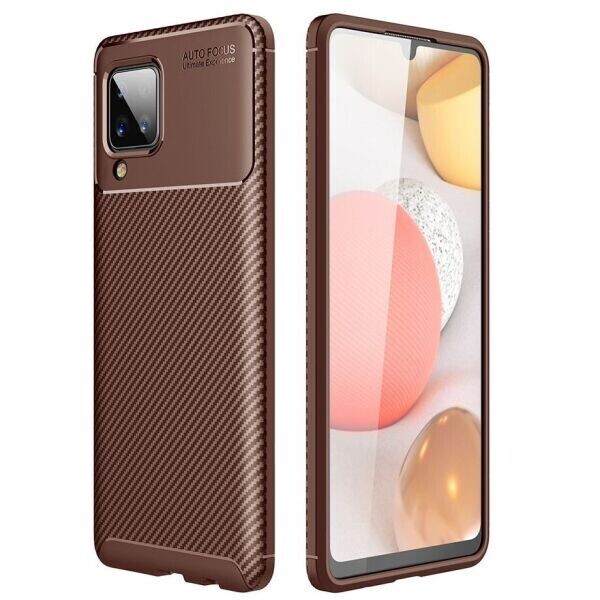 

Защитный чехол Deexe Fusion для Samsung Galaxy A12 (A125) - Brown