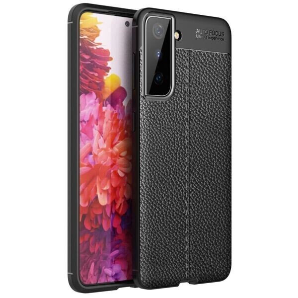 

Защитный чехол Deexe Leather Cover для Samsung Galaxy S21 Plus - Black