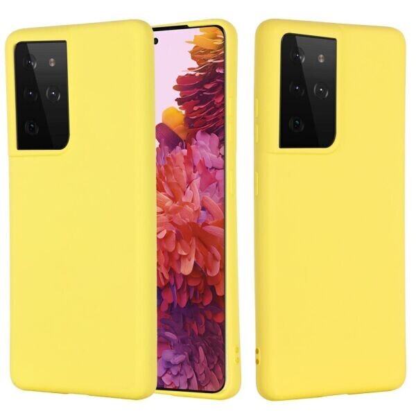 

Защитный чехол Deexe Silicone Case для Samsung Galaxy S21 Ultra - Yellow