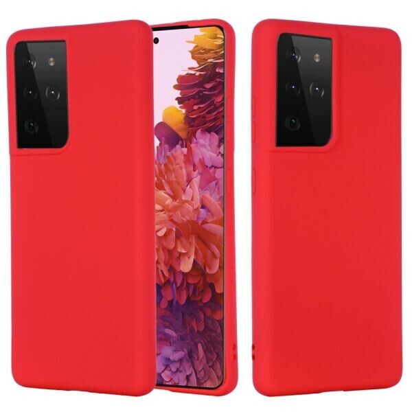 

Защитный чехол Deexe Silicone Case для Samsung Galaxy S21 Ultra - Red
