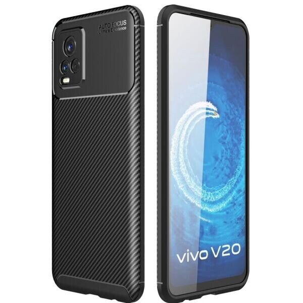 

Защитный чехол Deexe Fusion для VIVO V20 - Black