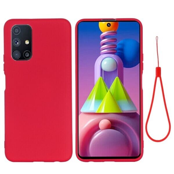 

Защитный чехол Deexe Silicone Case для Samsung Galaxy M51 (M515) - Red