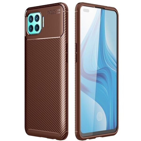 

Защитный чехол Deexe Fusion для OPPO Reno 4 lite - Brown