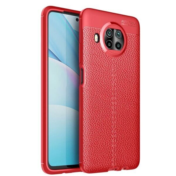 

Защитный чехол Deexe Leather Cover для Xiaomi Mi 10T Lite - Red