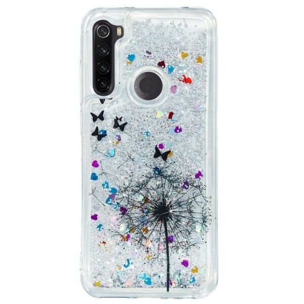 

Силиконовый (TPU) чехол Deexe Fashion Glitter для Xiaomi Redmi Note 8T - Dandelion and Butterfly